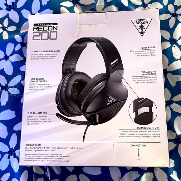 Turtle Beach Recon 200 Amp Gaming Headset for Xbox One PS4 Nintendo Switch-NEW - Picture 4 of 4